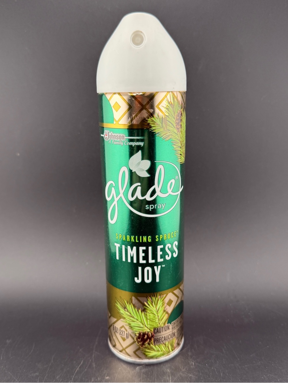New Glade Spray Sparkling Spruce Timeless Joy Air freshener 8 oz Discontinued